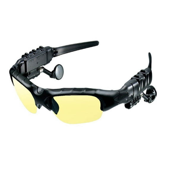 YiBai Stereo Bluetooth Glasses Can Listen To Music Bluetooth Phone Glasse,for Men Dad,Yellow