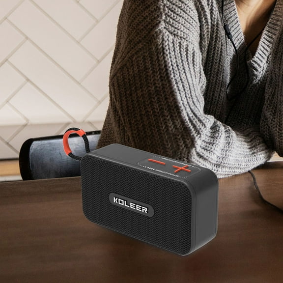 YiBai The New H33 Wireless Bluetooth 5.4 Speaker Portable Radio Card Outdoor Audio Subwoofer Gift,Black,for Father Dad