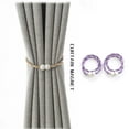 thumbnail image 1 of YiBai Two 16 Inch Magnetic Curtain Straps for Convenient Curtain Weaving and Fixing Ropes, Purple, 1 of 2