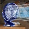 thumbnail image 1 of YiBai USB Fan Portable Fan Bedroom Office Desktop Student Dormitory Fan Mini Clip- Desktop Plug-in Fan, Blue #N.2900, 1 of 7
