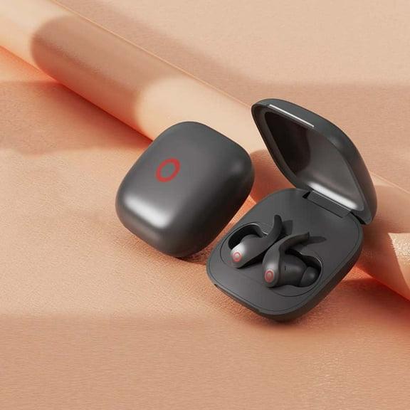 YiBai W1 Wireless Bluetooth Headset Earplug In Ear Sport Noise Reduction Battery Display Bluetooth 5.3,Black