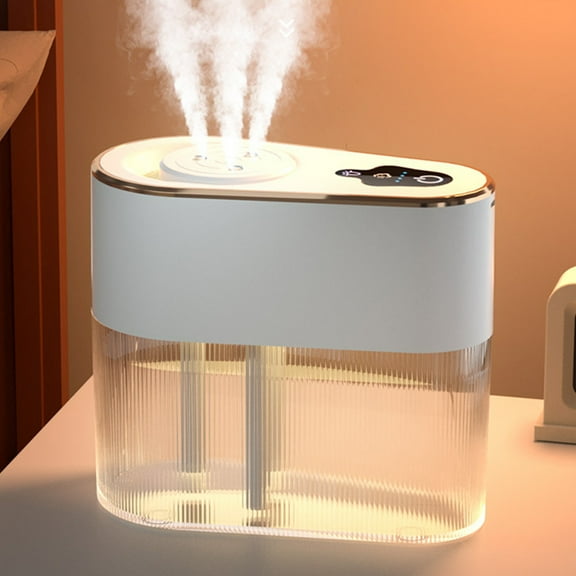 YiBai White Humidifiers for Bedroom, Humidifier For Bedroom Large Room, 2.2L Cool Mist Humidifier For Baby And Plants, Oil Diffuser, With Night, Auto Shut-Off #.327