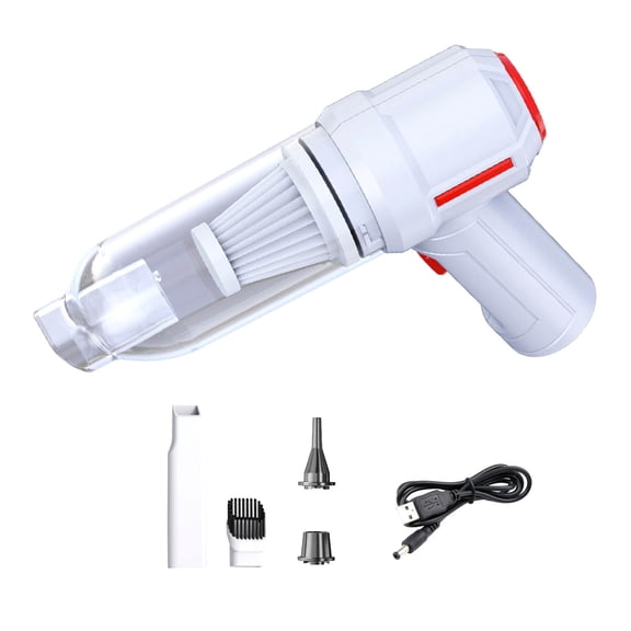 YiBai Window Vacuum Cleaner With Large Suction For Household Small Suction Gaps. Car Mounted Wireless Handheld Window Sill Cleaning Device,for Men Dad,White