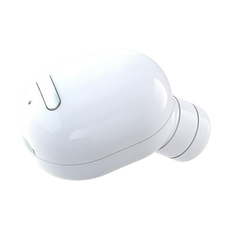 YiBai Wireless Bluetooth Headset 5.0 Small Invisible Earplugs In Car Business Ear In Ear,White