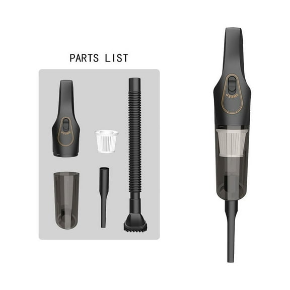 YiBai Wireless Car Mounted Household Vacuum Cleaner,Two In One Mop/vacuum Cleaner,for Men Dad,Black,Short handle