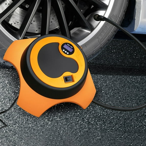 YiBai Wireless Digital Display Models Car Wireless Inflatable Pump New Energy Car Inflatable Pump New Car Tire Tire Pressure Detection Motorcycle Inflatable,for Men Dad,Black