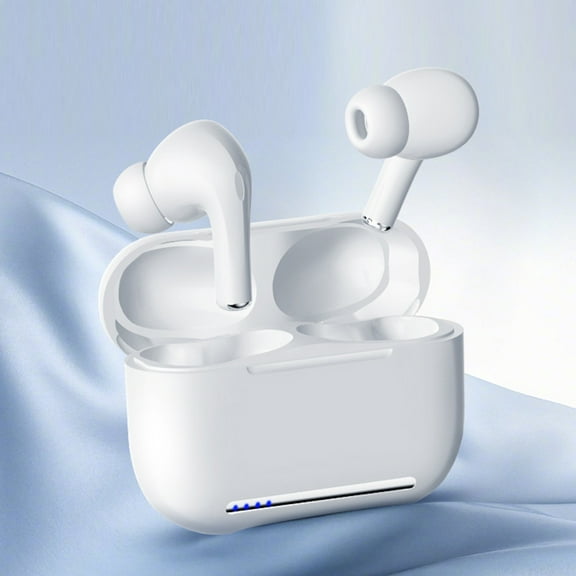 YiBai Wireless Earbuds, Bluetooth 5.0, Built-in Microphone, 4 Hour Play-, IPX5 Waterproof Protection, Compatible With IOS & Android,White