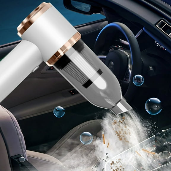 YiBai Wireless Four In One Large Suction Car Vacuum Cleaner Small And Portable Vacuum Cleaner And Blowing -one Car Home -use Blower,Platinum,for Father Dad
