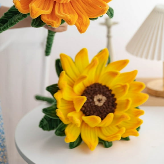 YiBai Yellow Artificial Flowers for Outdoors Simulated Sunflower Sunflowers DIY Products Birthday Gifts Holiday Gifts Housewarming Gifts Graduation Gifts #.035