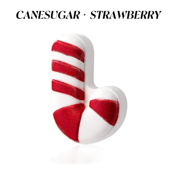 YiFudd Christmas Bath Bombs – Candy Cane-Shaped Fizzy Bath Bomb Set with Holiday Scents, Individually Wrapped for Party Favors & Gifts