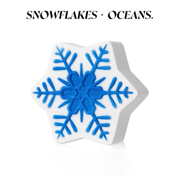 YiFudd Christmas Bath Bombs – Snowflake-Shaped Fizzy Bath Bomb Set with Holiday Scents, Individually Wrapped for Party Favors & Gifts