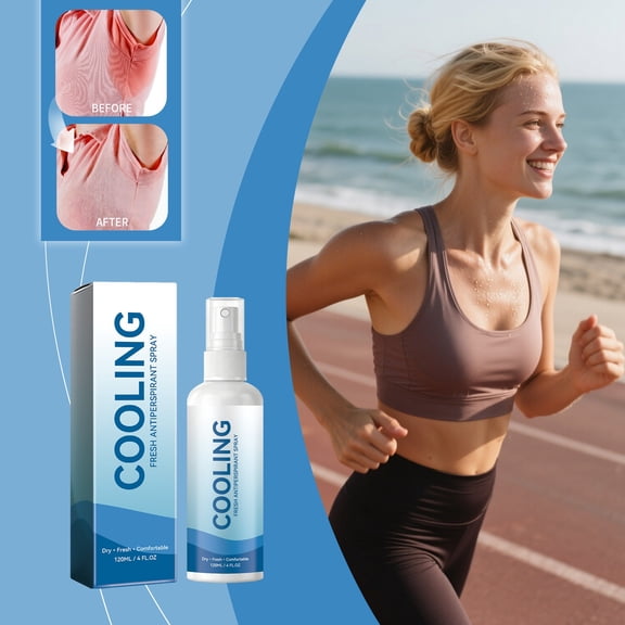 YiFudd Cooling Antiperspirant Spray, Refreshing Sweat Control Mist for All-Day Freshness, Non-Greasy & Cooling Feel, 120ml / 4.06 fl oz