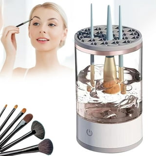Electric Makeup Brush Cleaner Machine Newest Design, Luxiv Wash Makeup  Brush Cleaner Machine Fit for All Size Brushes Automatic Spinner Machine