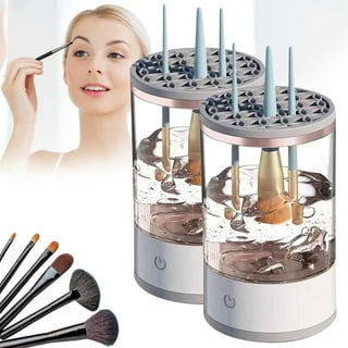 CCHOME Makeup Brush Cleaner Dryer, Makeup Brush Cleaner Machine with 8  Rubber Collars, Wash and Dry in Seconds, Deep Cosmetic Brush Spinner for  All