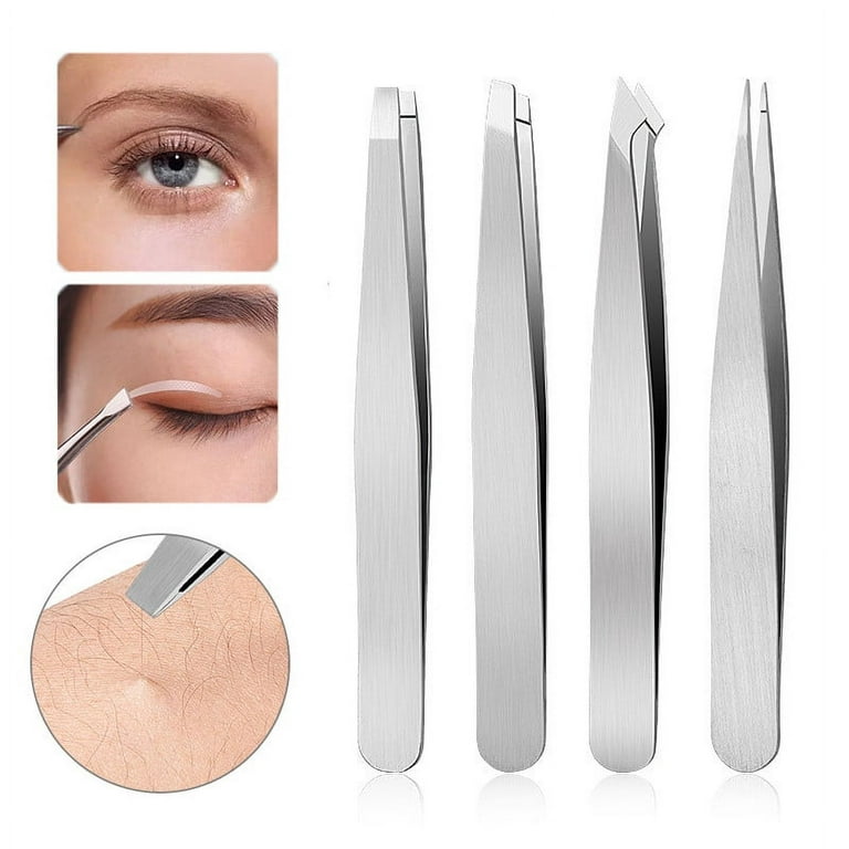 5 Pieces Lighted Tweezers for Facial or Hair Eyebrows Stainless Steel  Tweezers with Light Makeup Eyelash Hair Removal Tweezers for Precision Hair  Removal at Men Women 
