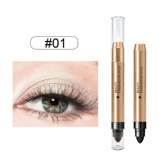YiFudd Eyeshadow Stick A, Waterproof Long-Lasting Glitter Highlight Eye Pencil, Sparkly Brightening Eye Makeup Stick, 2g / 0.07 oz
