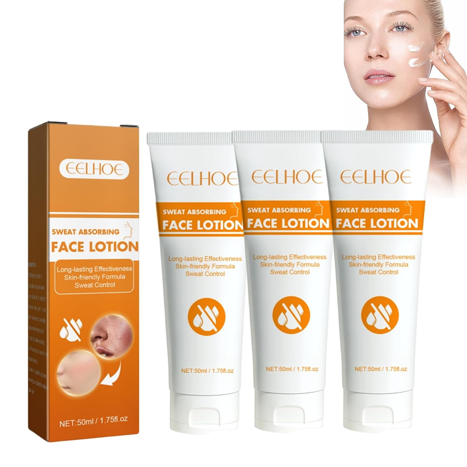 YiFudd Face Antiperspirant, Anti Sweat for Face, Forehead and Scalp and