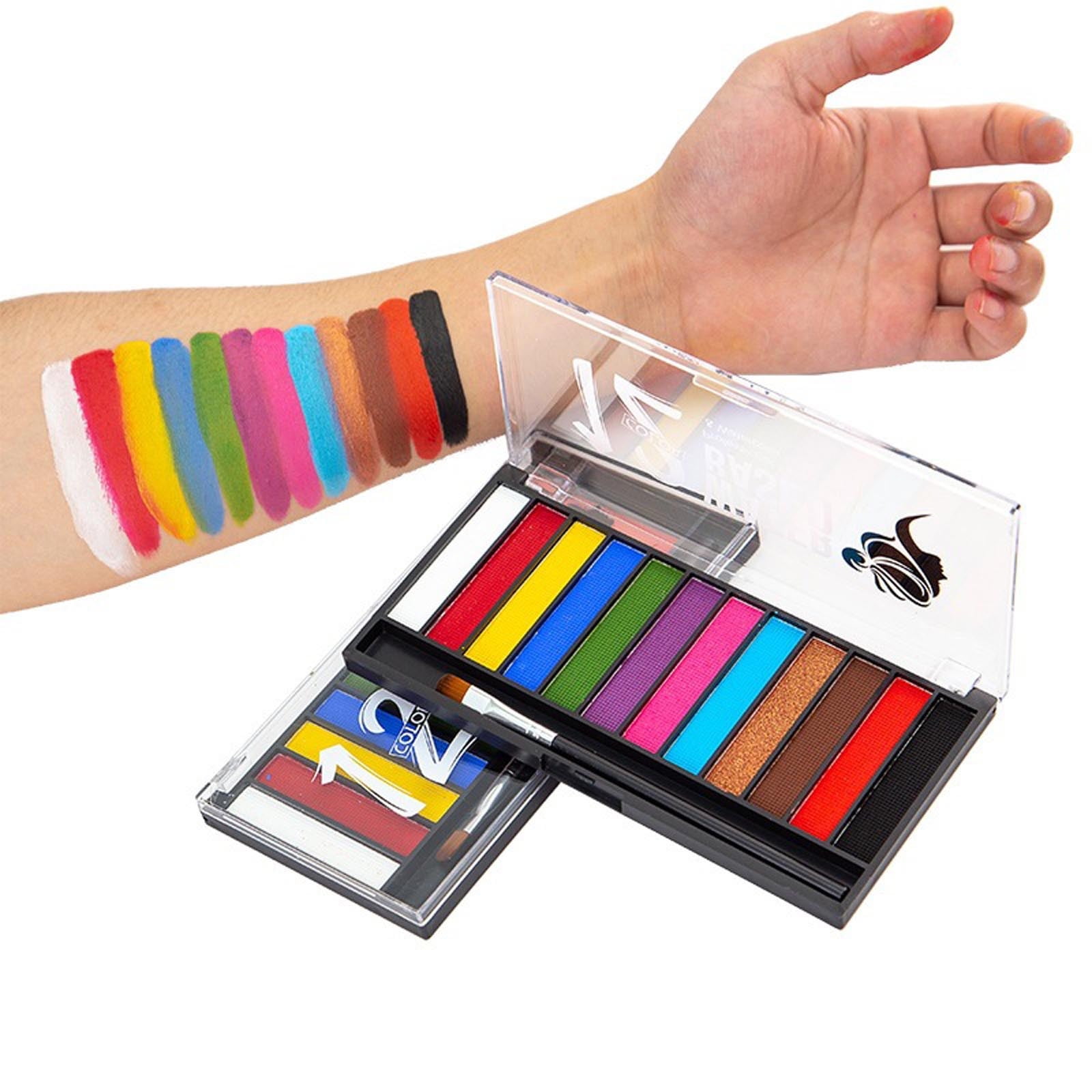 YiFudd Festival Paint, 12 Colors World Cup festival Makeup Face Paint