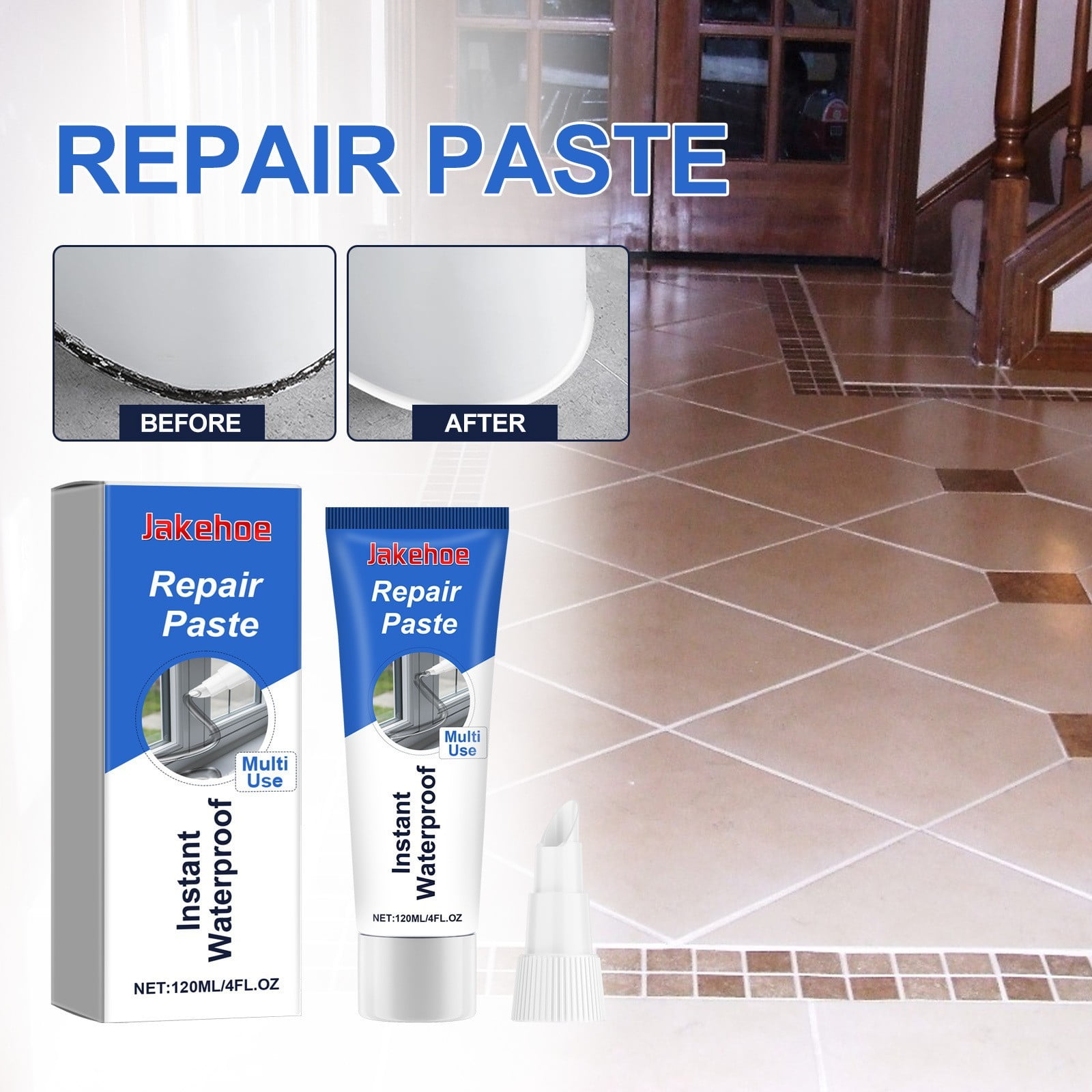 YiFudd Grout Paint Pen Kit - Fast Drying Grout Filler And Sealer For Bathroom Kitchen Tile ...