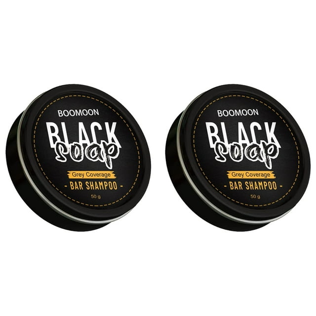 YiFudd Hair Darkening Men Bar Shampoo, Compressed Bar Soap for Hair