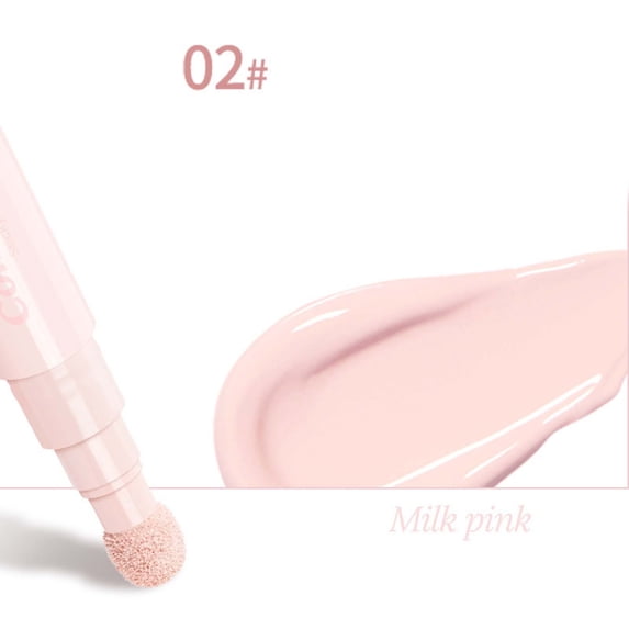 YiFudd Long-Lasting Concealer Milk Pink, Waterproof Creamy Concealer for Dark Circles & Blemishes, Buildable Coverage, 5g / 0.18 oz