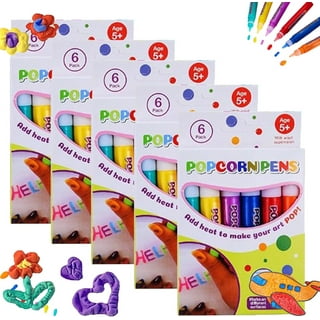 DIY Bubble Popcorn Drawing Pens, Magic Puffy Pens, Popcorn Colors Pens,  Puffy Bubble Pen Puffy 3D Art Safe Pen, Magic Popcorn Pen, Bubble Pen for  Kids