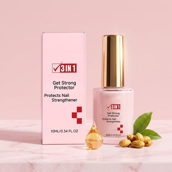 YiFudd Nail Strengthener 10ml, Hardening & Protecting Serum for Thin Cracked Brittle Nails, Daily Nail Care, 0.34 fl oz