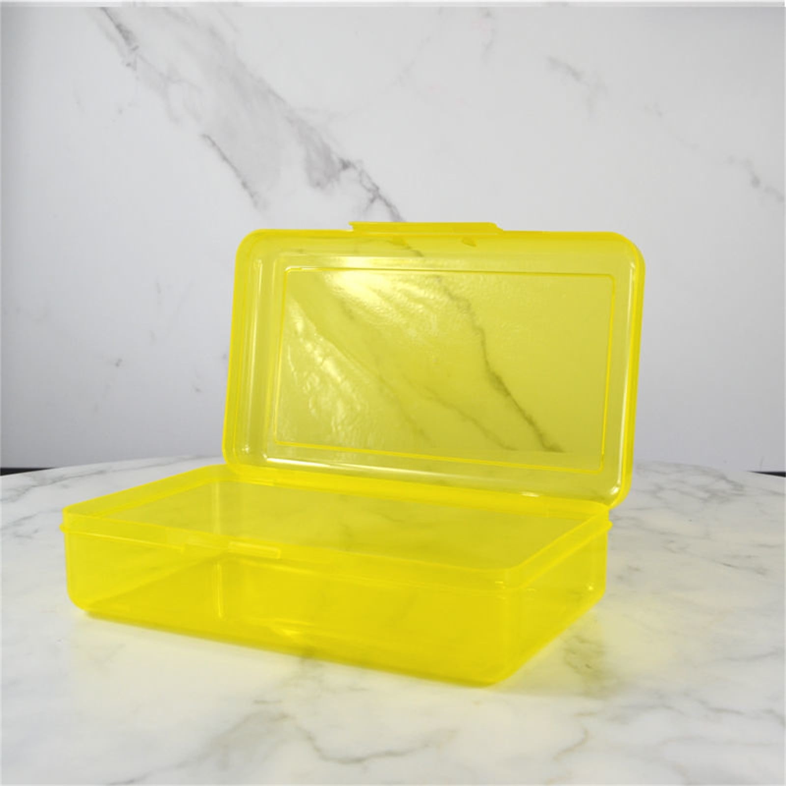 YiFudd Plastic Pencil Box Large Capacity Pencil Boxes Clear Boxes With Snaptight Lid Stackable