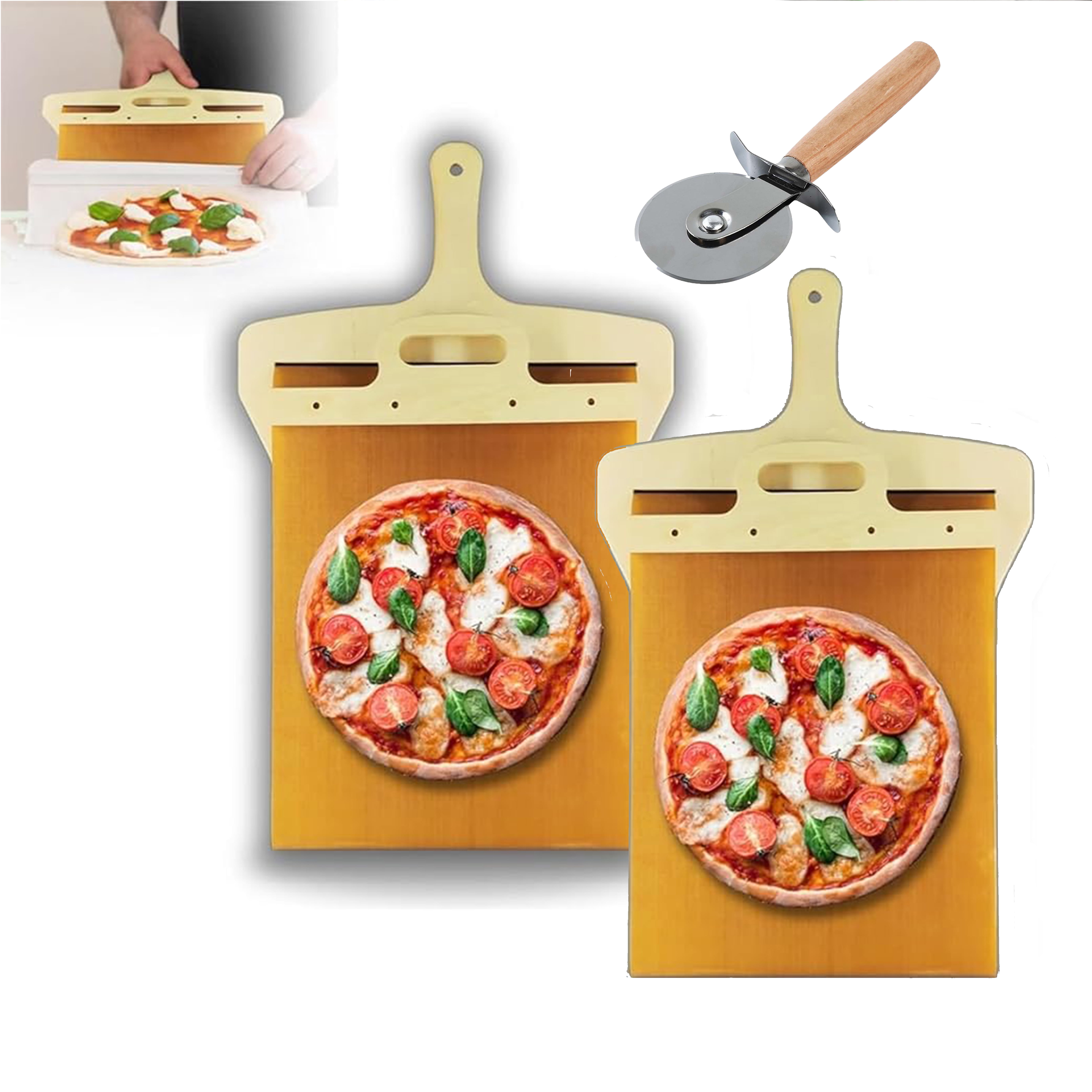 Pala Pizza Scorrevole Effesto 35 x 60 Cm, Effesto Pizza Peel, Sliding Pizza  Peel, The Pizza Peel That Transfers Pizza Perfectly, Sliding Pizza Shovel