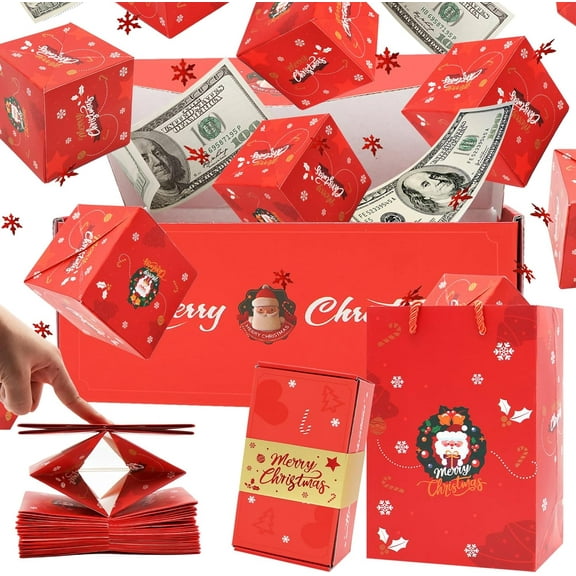 YiFudd Surprise Gift Box Explosion, Surprise Gift Box Explosion for Money Christmas, Explosion Gift Box, Surprise Box Gift Box for Money, Creativity Folding Bounce Surprise Gift Box