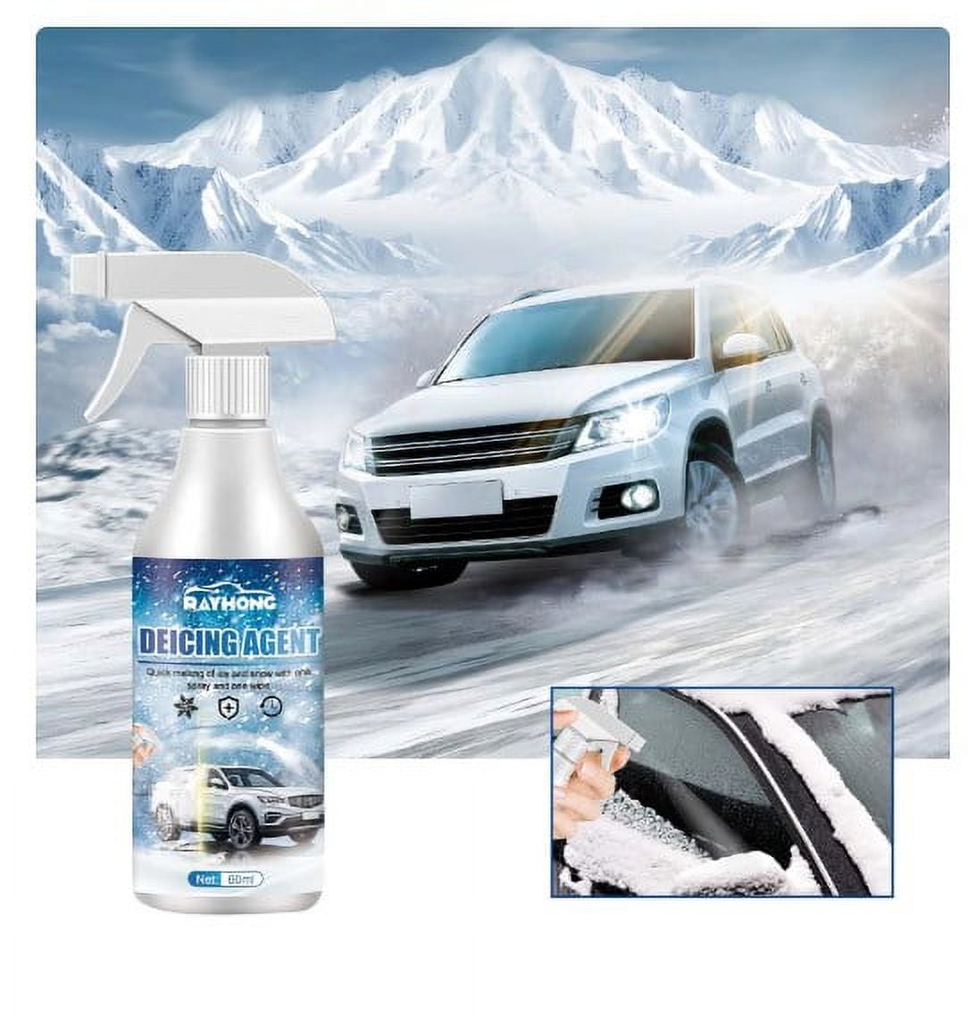 YiFudd Windshield Deicing Spray, Instantly Melts Ice & Winter Frost for