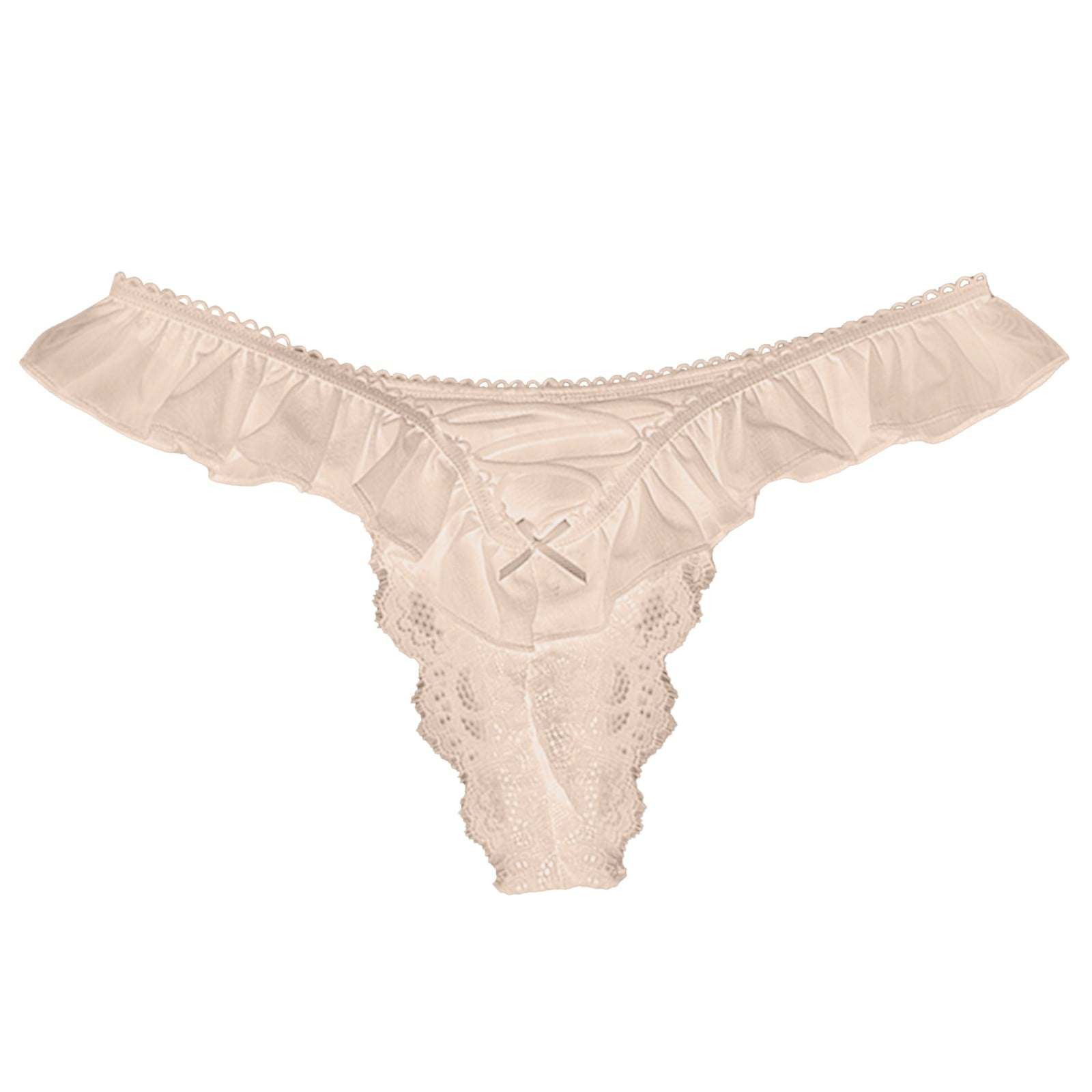 YiHWEI Female Short Lingerie for Women Plus Size Large Size Mid Waist  Cotton Panties Cotton Bottom Solid Colour Women's Underwear M 