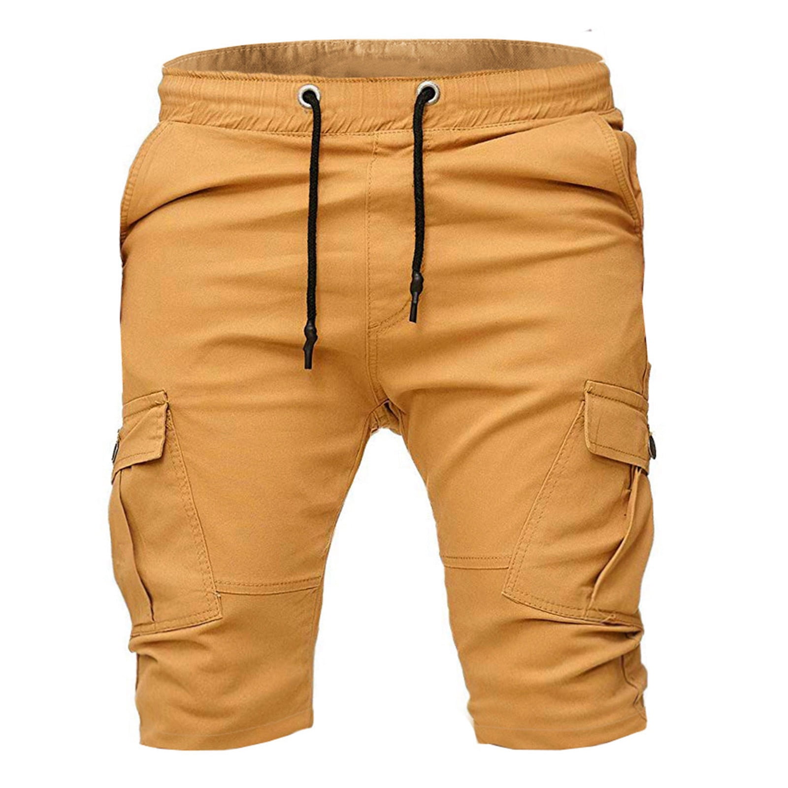 YiHWEI Mens Cargo Shorts 9 Inch Inseam Men's Cargo Short Casual Cotton Shorts Work Short for