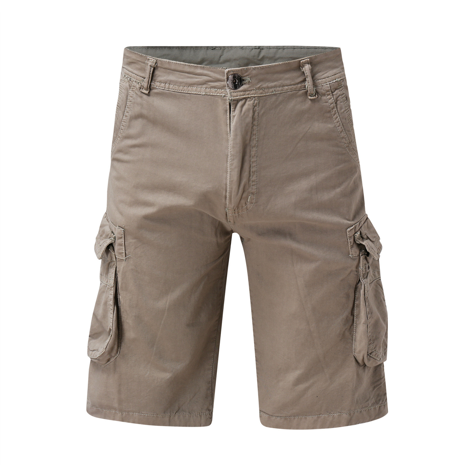 YiHWEI Mens Cargo Shorts Size 34 Relaxed Fit Men's Summer Solid Color ...
