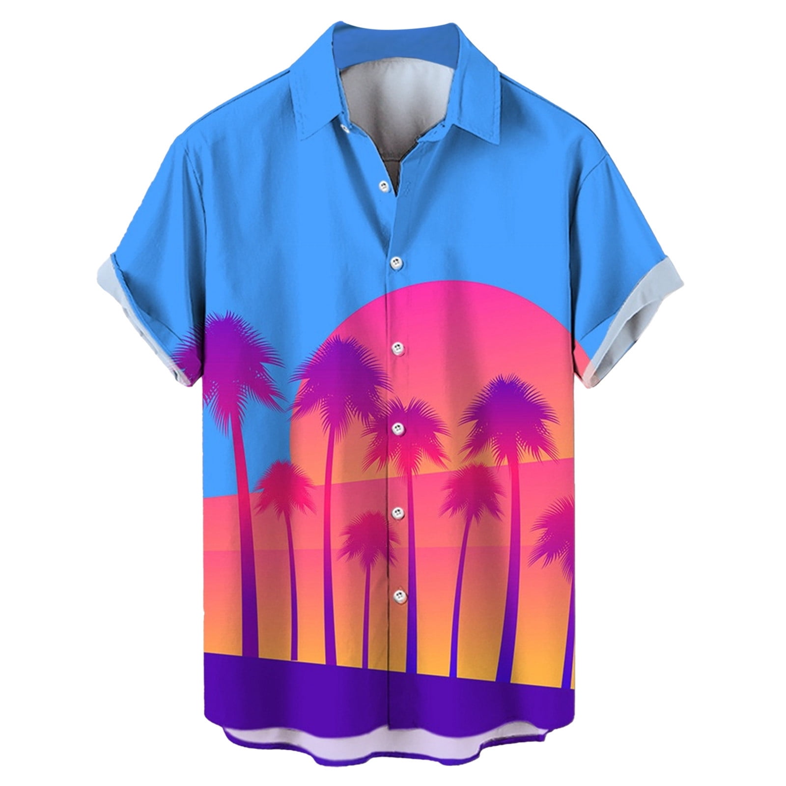 YiHWEI Pocket T Shirts for Men Large Tall Men's Summer Leisure Printed