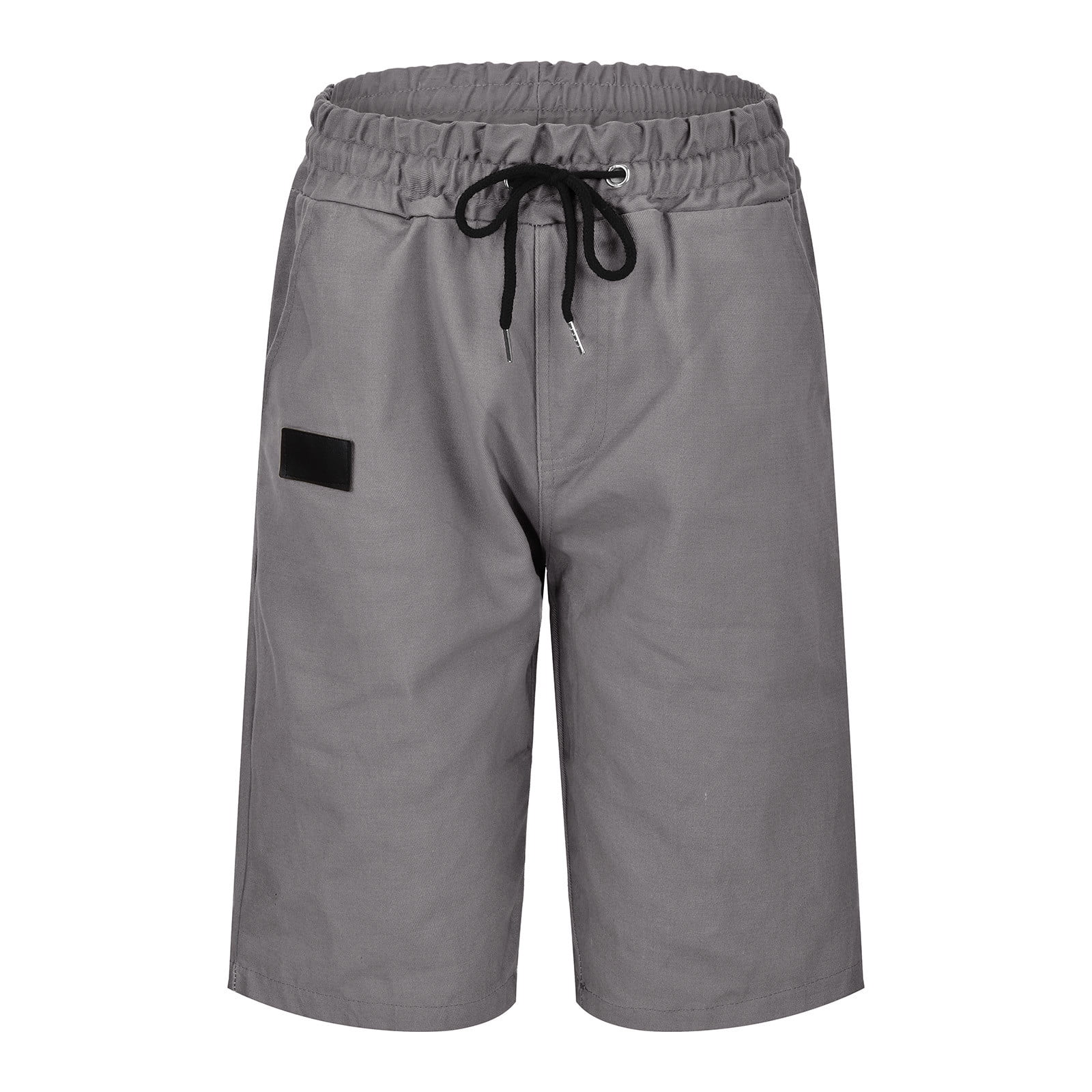 YiHWEI Trendy 2024 Men Cargo Pants Khaki Mens Shorts Casual Classic Fit