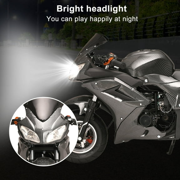 YiJin 49cc 4-Stroke Mini Bike for Adults & Teens | 25MPH Top Speed | Hydraulic Suspension & Dual Disc Brakes | Gas-Powered Pit Bike