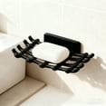 thumbnail image 1 of YiJuHui 1 PC Adhesive Soap Holder for Shower Wall, No Drill Bathroom Organizer with Hooks and Drainage Tray, Strong Suction Soap Dish and Razor Rack, Space Saving Soap Saver for Tub Sink, 1 of 6