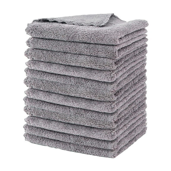 YiJuHui 12pcs Super Absorbent Microfiber Dish Towels - Ultra Soft Quick Drying Kitchen Cleaning Cloths for Dishes, Countertops, Glass Surfaces 30*30cm