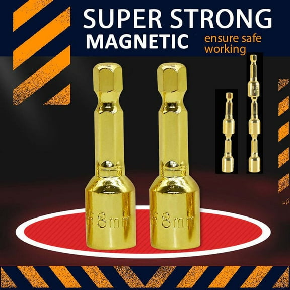 YiJuHui 15pcs Magnetic Hex Bit Sleeves for Drills - High Torque Chrome Steel Magnetic Screwdriver Bits with Secure Grip for Professional & Fastening Tasks