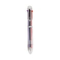 thumbnail image 1 of YiJuHui 1pcs 6-in-1 Retractable Multicolor Ballpoint Pen, Smooth Writing Fine Point, Quick-Dry Ink, Office & Home Use, Multifunctional Pen, 1 of 9