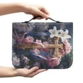 thumbnail image 1 of YiJuHui 1pcs Bible Cover Case for Women,PU Leather Bible Cover for Men Women with Handle,Bible Book Cover,Bible Bag with Embossed Floral,Carrying Case Bible Protective Christian Gift XXL, 1 of 4