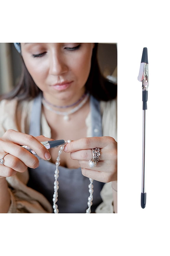 1pcs Bracelet Helper Tool One Handed Jewelry Clasp Assistant with Magnetic Clip & Silicone Tips for Arthritis Travel Office Use