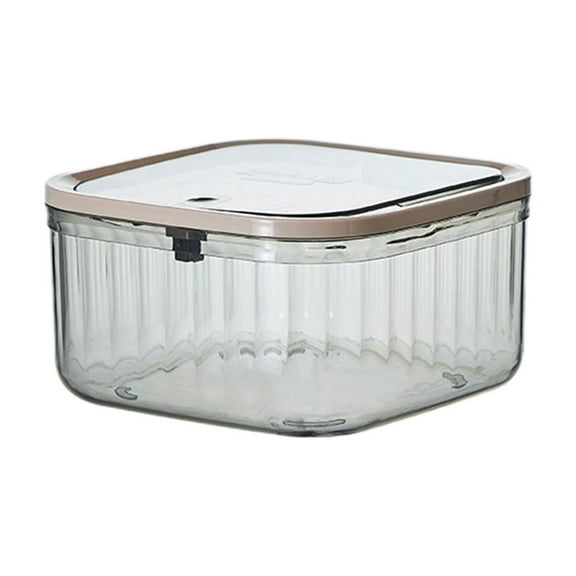 YiJuHui 1pcs Clear Coffee Pod Holder with Lid, Coffee Pods Storage for Counter, Small Food Storage Organizer Bins, Clear Plastic Bins for Pantry, Kitchen, Cabinet Organization and Storage S