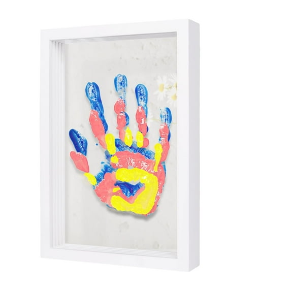 YiJuHui 1pcs Clear Family Handprint Frame, DIY Art Print Keepsake, Home Decor, Gift for New and Expecting Parents, Couple Handprint For Girlfriend Handprint 5ml