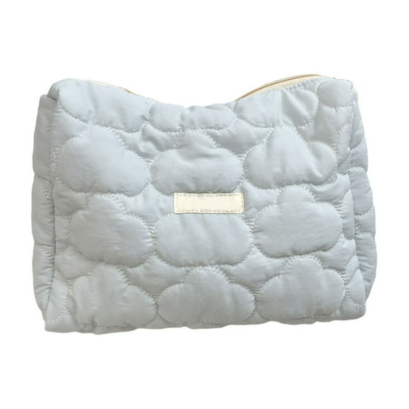 YiJuHui 1pcs Clouds Pattern Cosmetic Bag Portable Zippered Makeup Pouch Travel Organizer Leakproof Storage Case