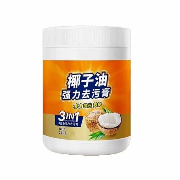 YiJuHui 1pcs Coconut Oil Stainless Steel Cleaner Degreaser - Powerful Kitchen Cleaner for Stovetop Sink Countertop Appliance Shine Restorer