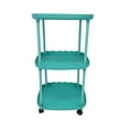 thumbnail image 1 of YiJuHui 1pcs Compact Plastic Bedside Table with Storage Shelf, Modern End Table for Small Spaces, Nightstand for Bedroom Living Room Dorm, 1 of 6