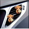 thumbnail image 1 of YiJuHui 1pcs Cute Cow Car Air Freshener Vent Clip, Floral Design Aromatherapy Diffuser, Long-Lasting Scent, Car Interior Decor, Gift for Women, 1 of 6