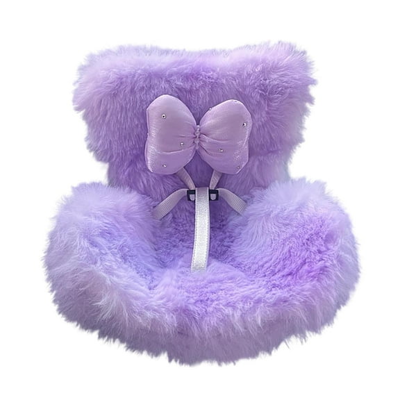 YiJuHui 1pcs Doll Car Seat with Plush Cushion, Vent Clip and Desktop Stand, Cute Functional Ornament for Doll Collectors and Fans A